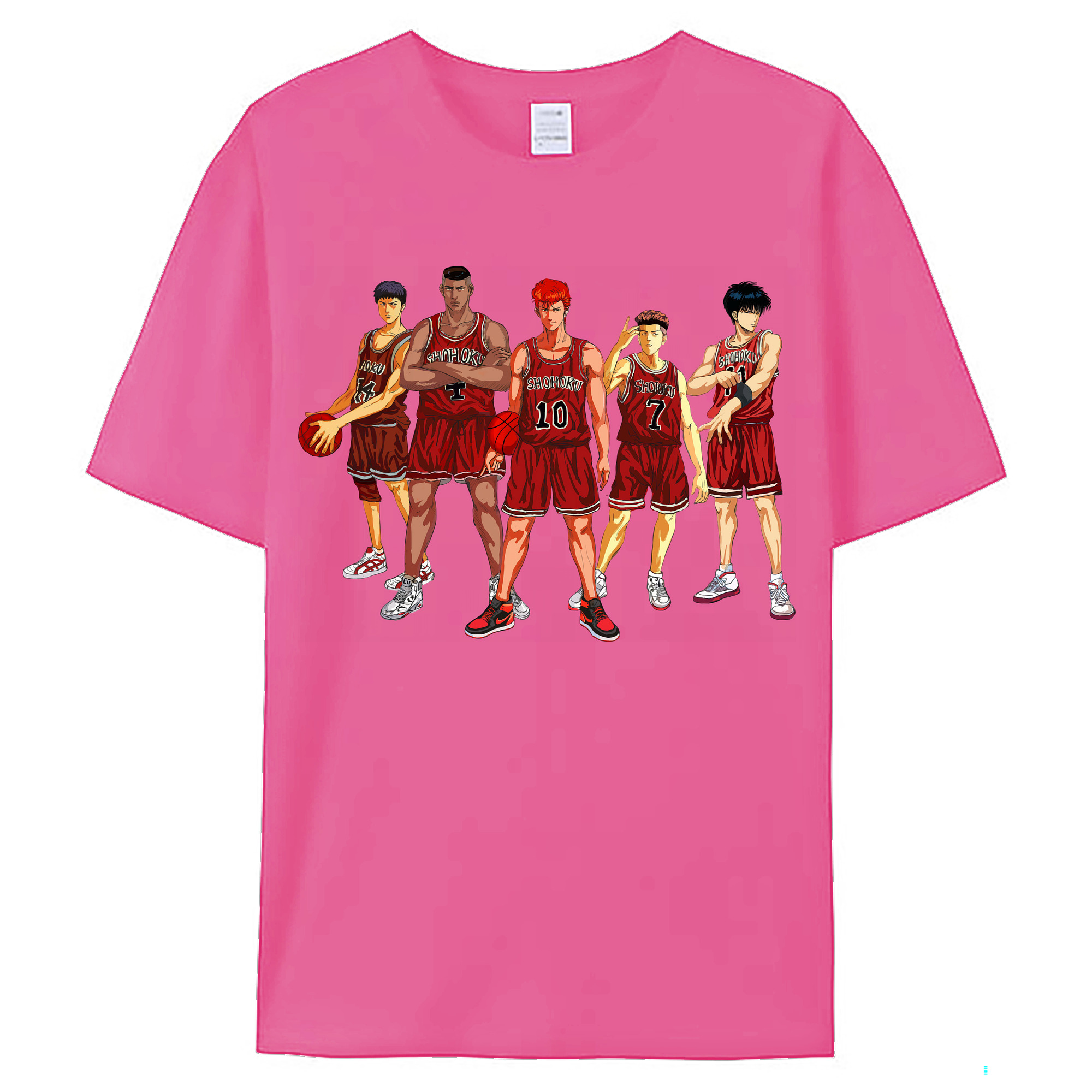 （画像用） SLAM DUNK／スラムダンク レディースカジュアルプリントTシャツ（綿100％）